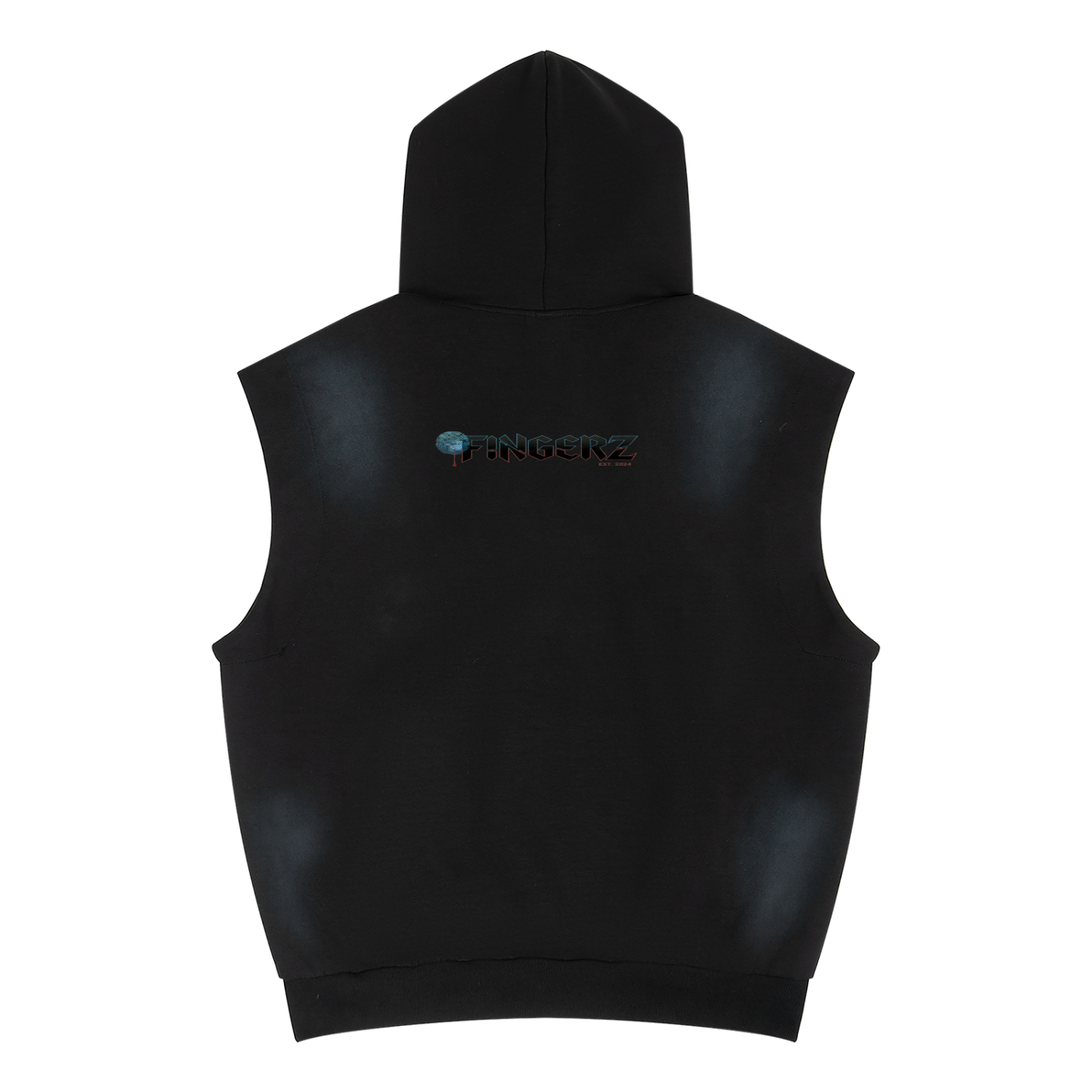 Unisex Vintage Wash Sun Fade Sleeveless Hoodie