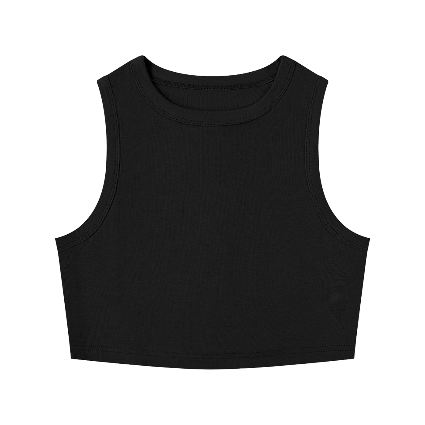 Women's Tight Crewneck Crop Tank Top