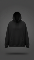City Black Oversized Hoodie