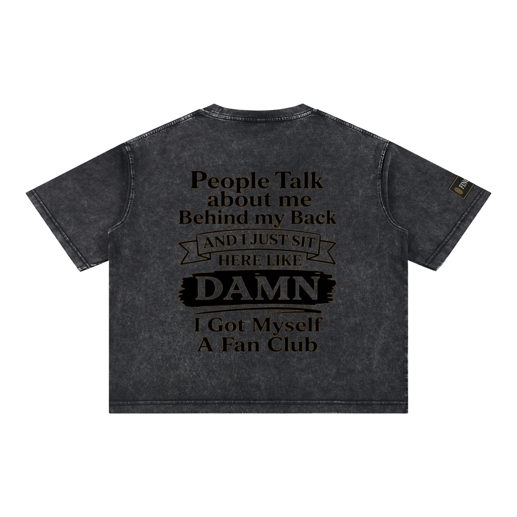 Mineral Wash Boxy Cotton T-Shirt