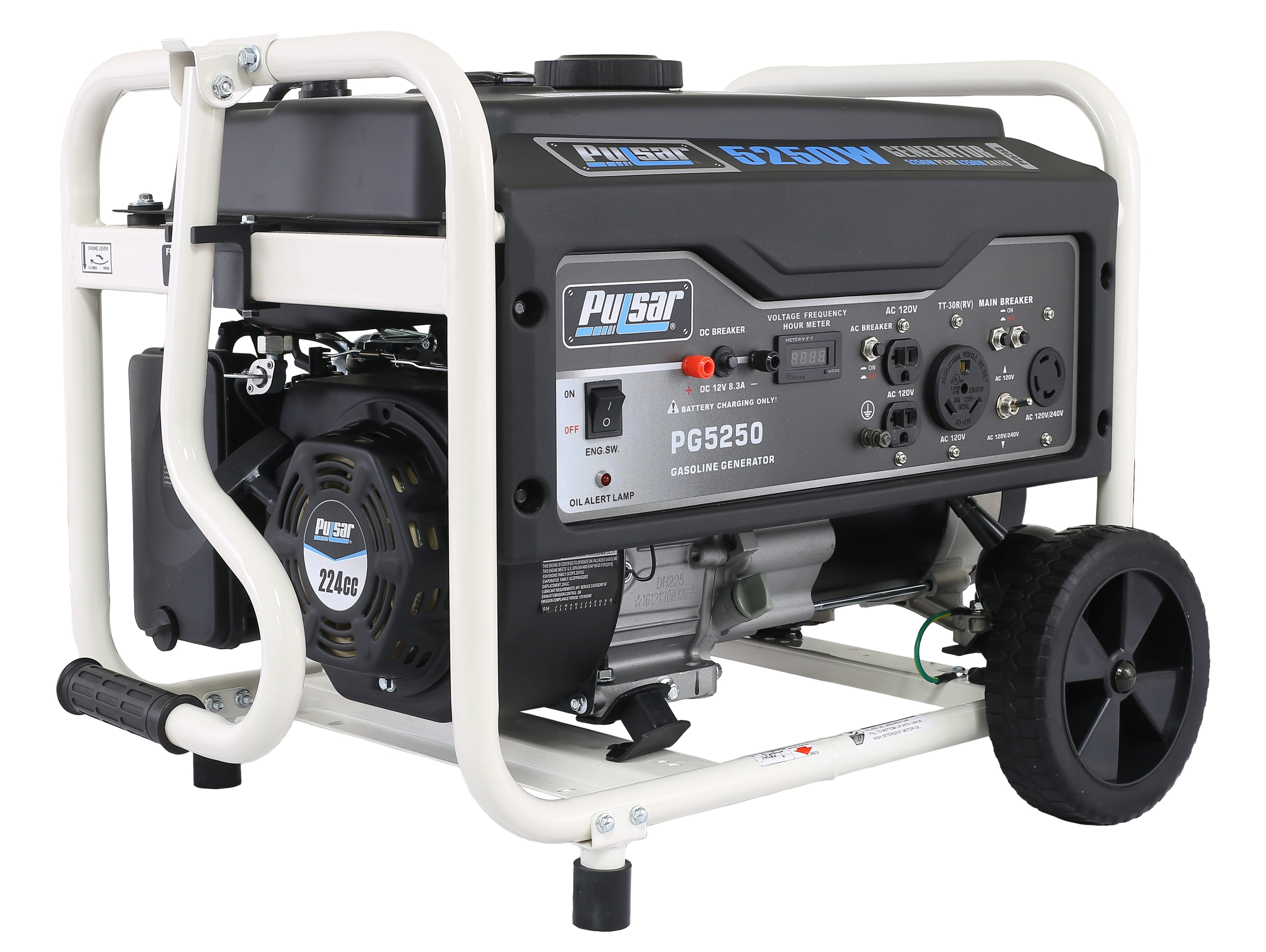 Pulsar PG5250 5250 Peak Watt Gas-Powered Portable Generator, 4250 Running Watts-0
