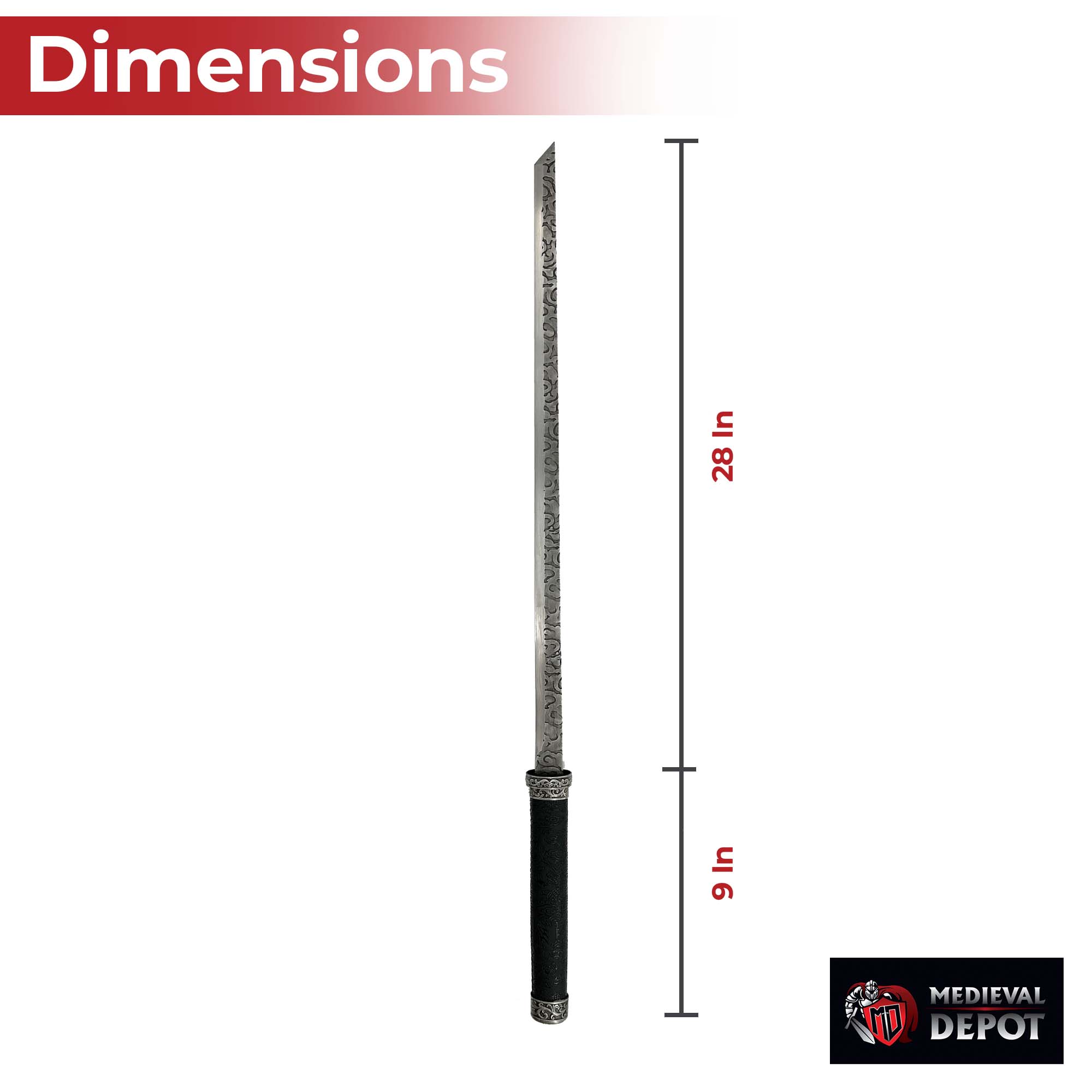 Dragon’s Lair Handforged Japanese Ninjato Sword-1