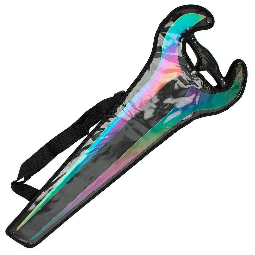 Titanium Color Forked Metal Sword Sheath-1