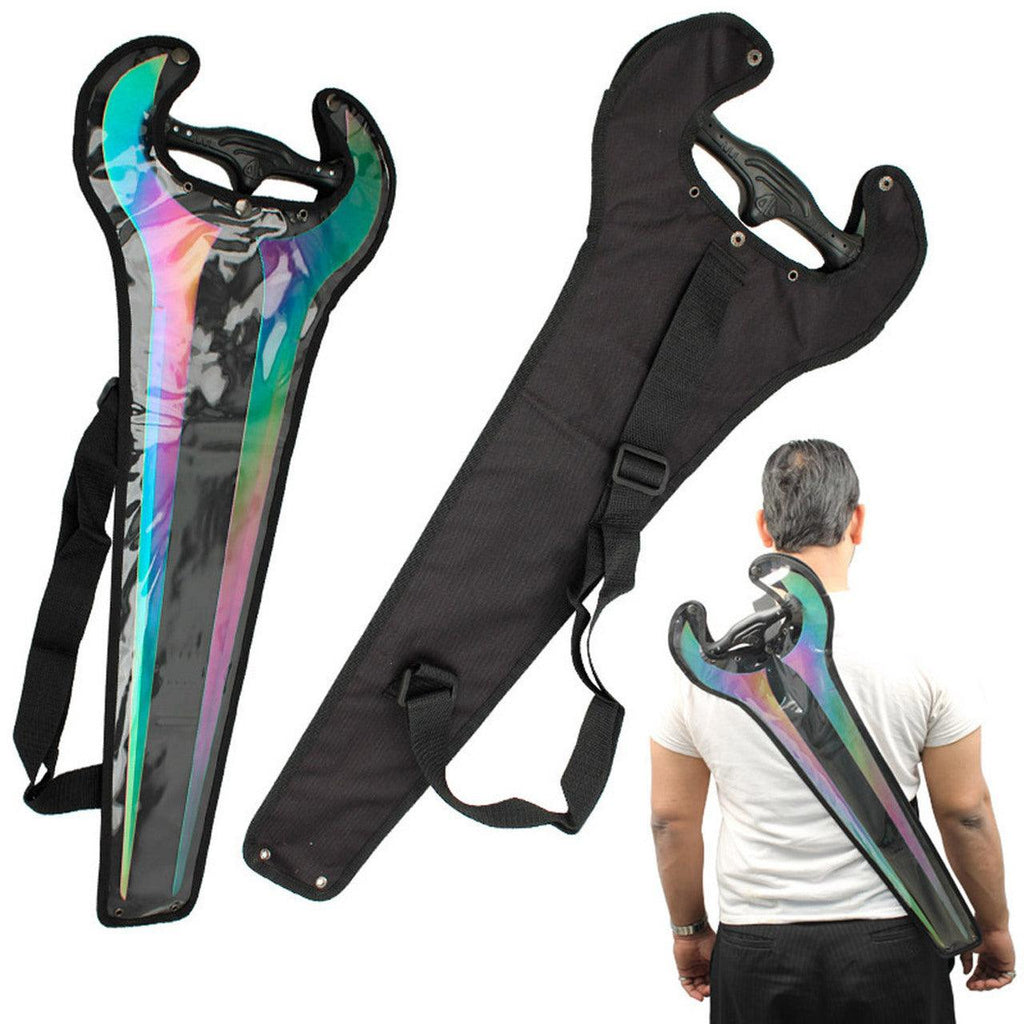 Titanium Color Forked Metal Sword Sheath-0