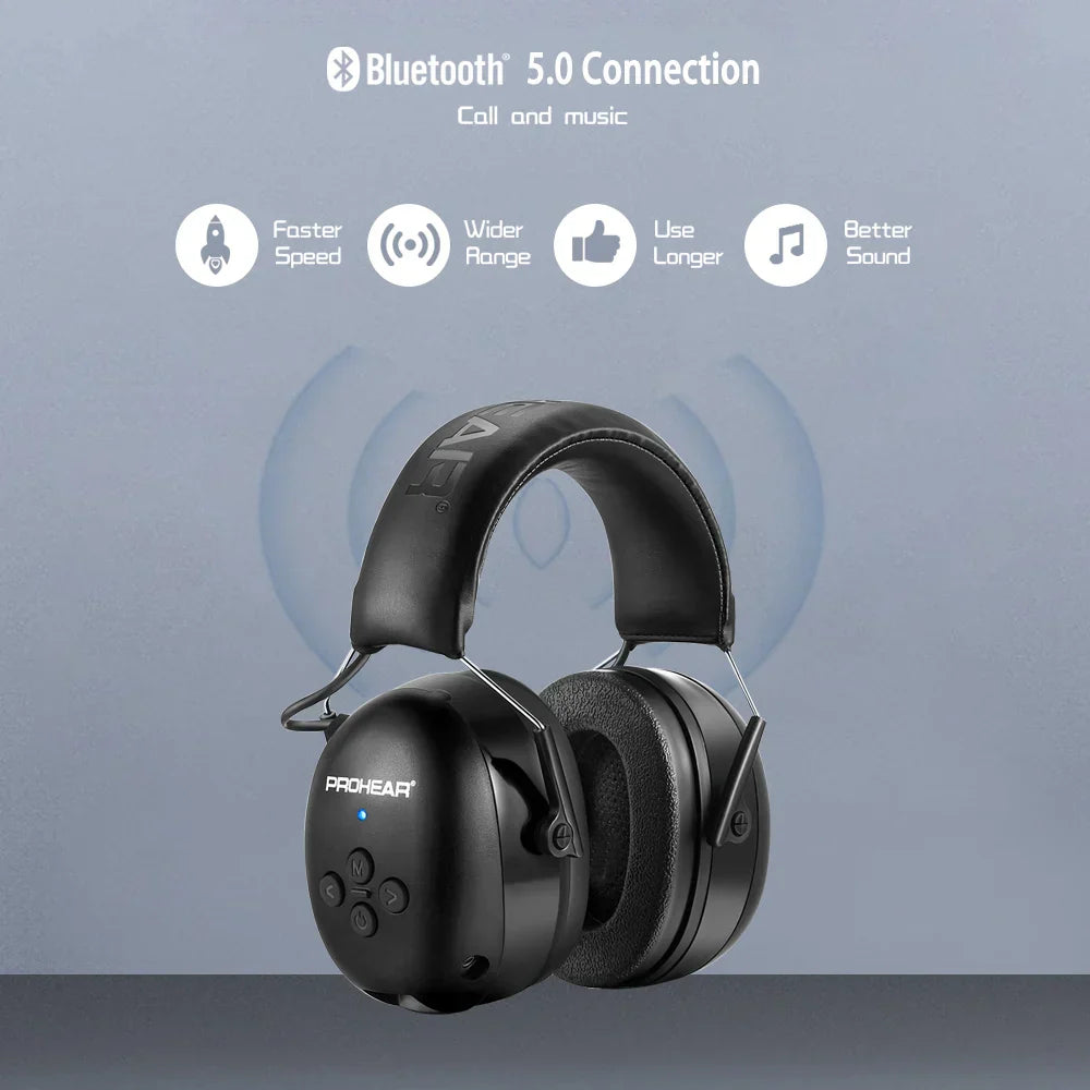 Bluetooth Electronic Earmuffs Black-1