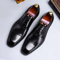 Cowhide Dress Shoes Business Men's-0