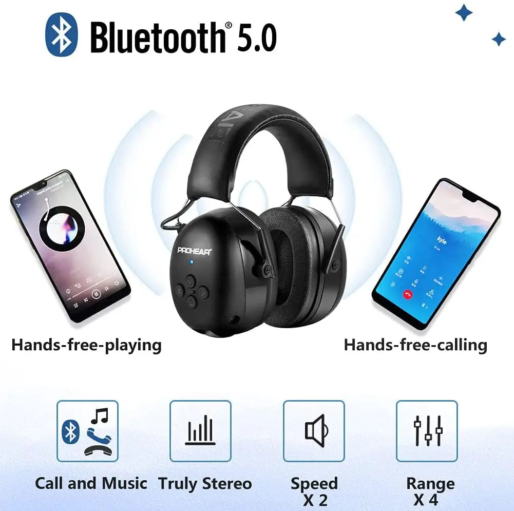 Bluetooth Electronic Earmuffs Black-4