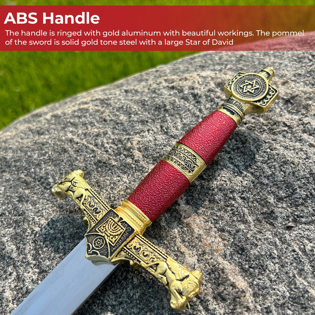 King Solomon Medieval Crusader Dagger Red-4