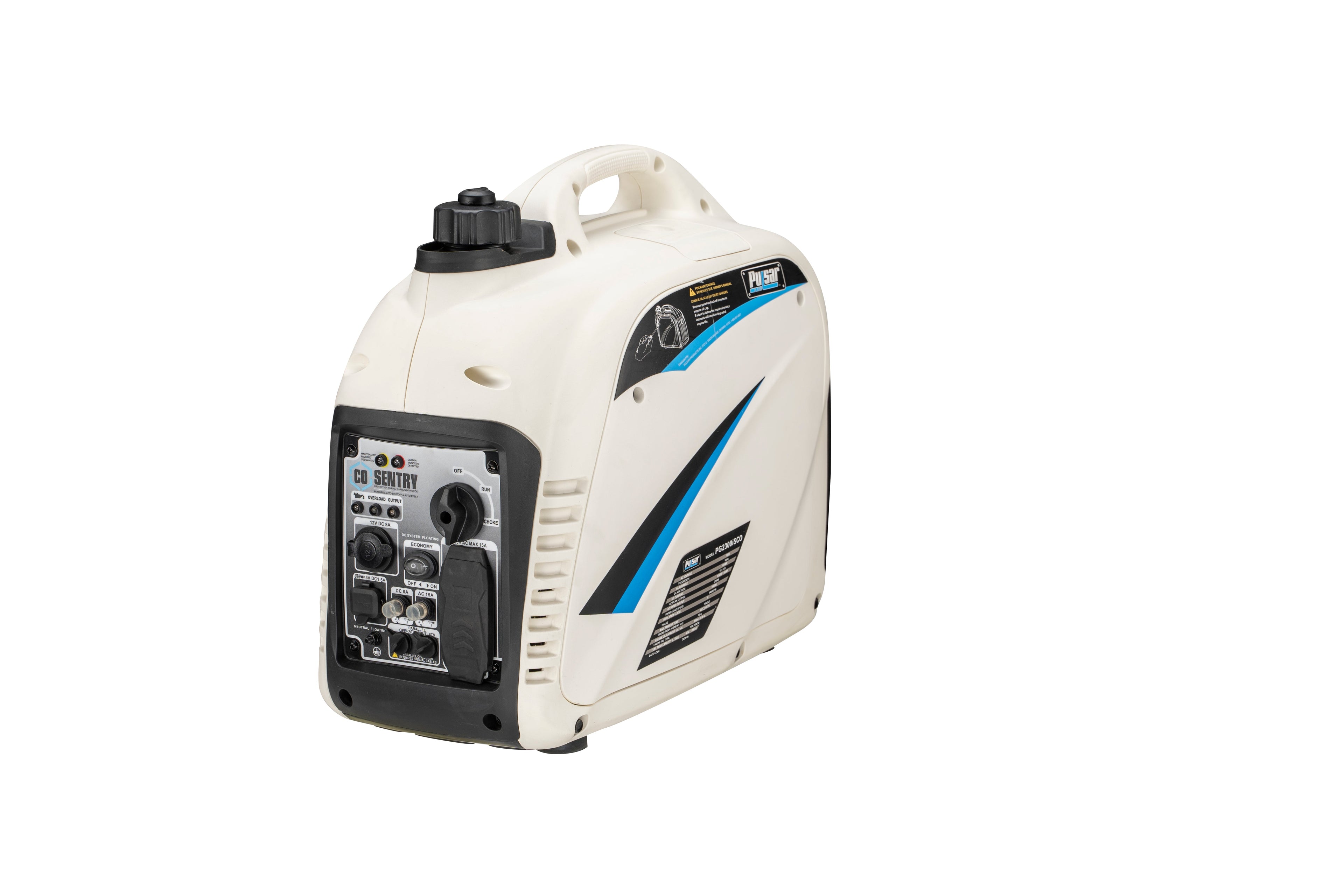Pulsar G2319N 2300W Portable Inverter Generator with CO Shutoff, USB Port & Parallel Capability-2