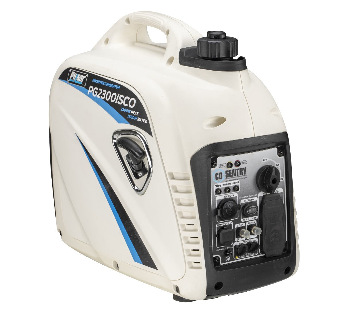Pulsar G2319N 2300W Portable Inverter Generator with CO Shutoff, USB Port & Parallel Capability-0