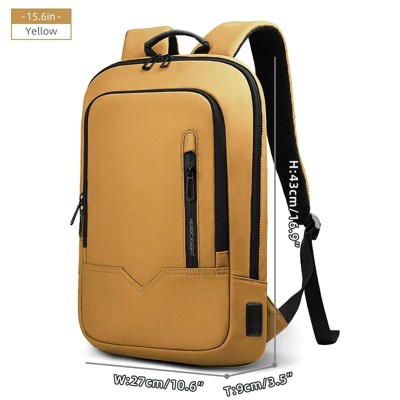15.6-Inch Thin Laptop Backpack Yellow-1
