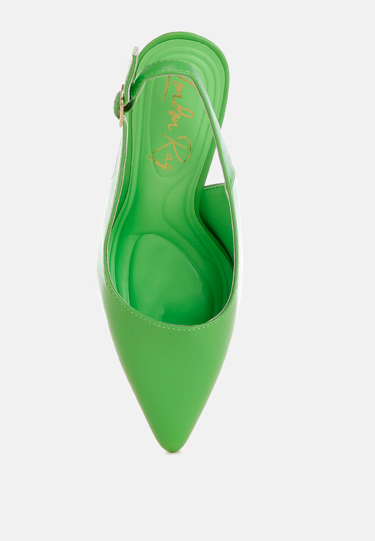 Sarka Pointy Toe Slingback Pumps