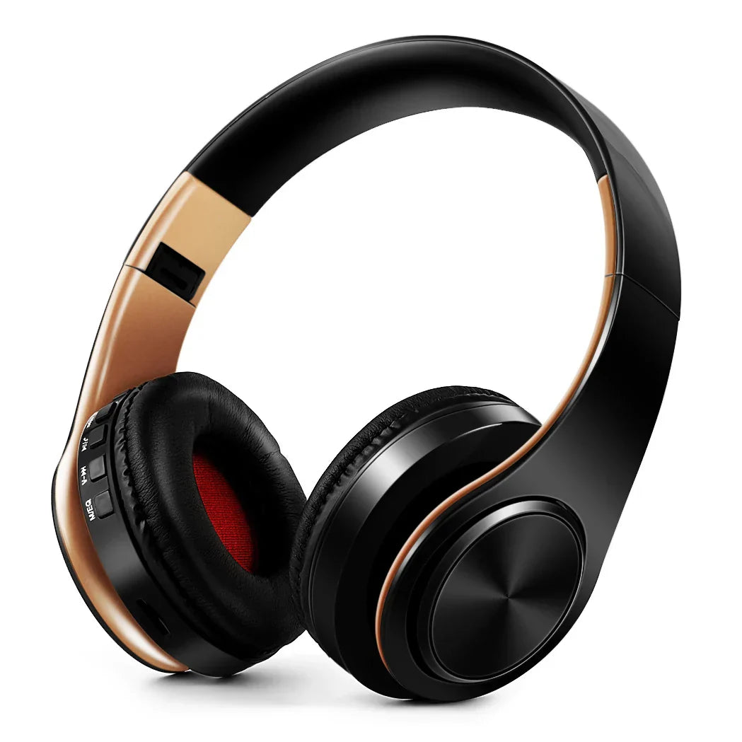 Wireless Bluetooth Headphones Gold-0