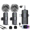 Wireless Lavalier Microphone for iPhone Android Live Recording-0