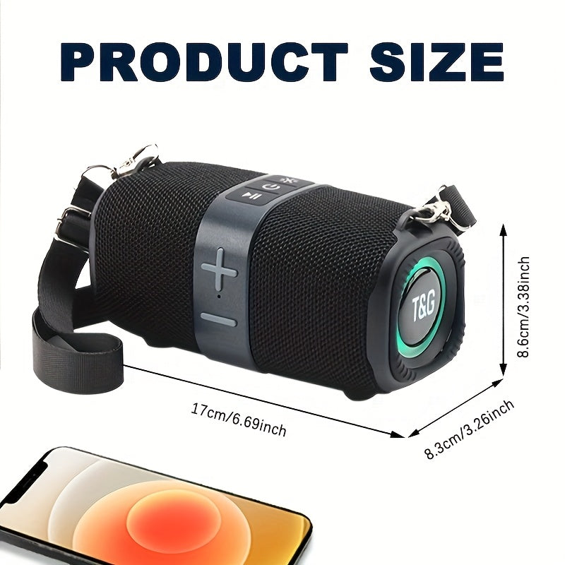 Portable Wireless Speaker with LED Light IPX4-1
