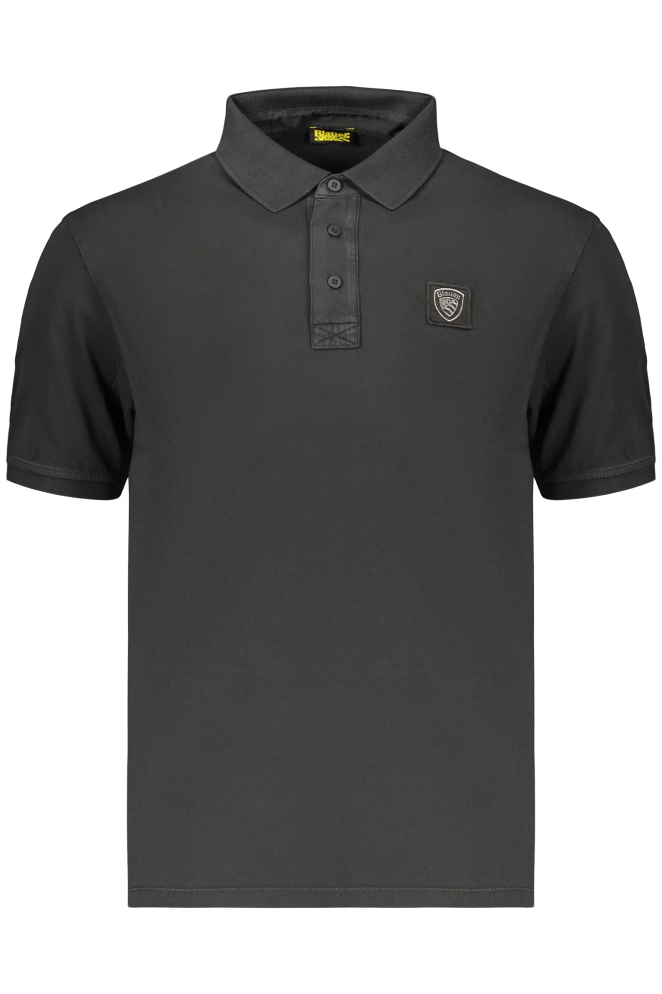 BLAUER APPAREL MEN'S SHORT-SLEEVE POLO SHIRT, BLACK-0