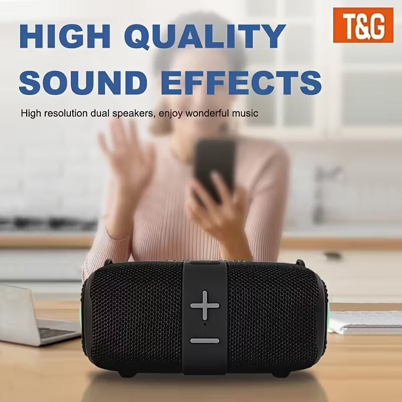 Portable Wireless Speaker with LED Light IPX4-2