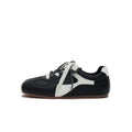 Women's Dual Lace GAT Flat Sneakers – Retro Minimalist Trainer Shoes-0