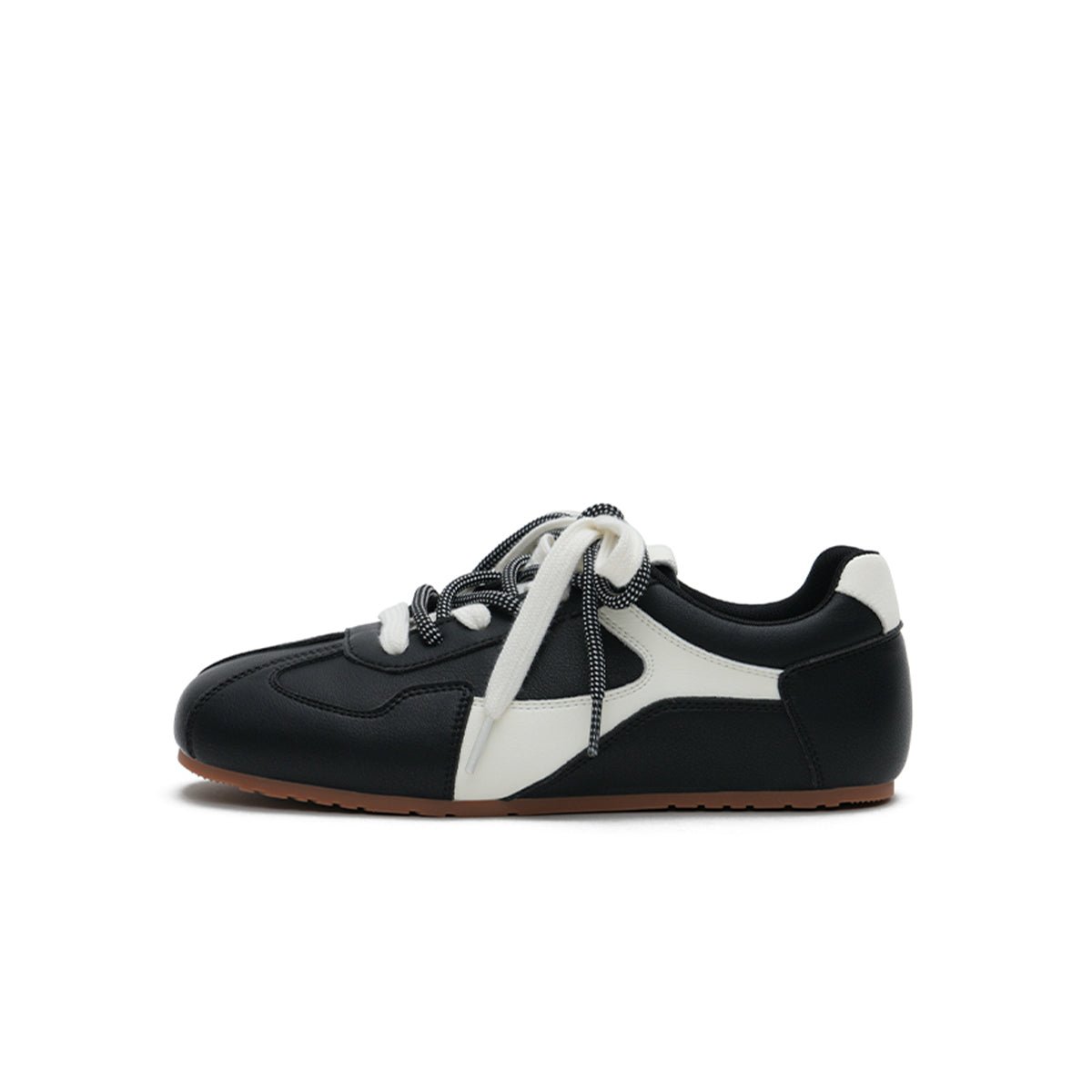 Women's Dual Lace GAT Flat Sneakers – Retro Minimalist Trainer Shoes-0