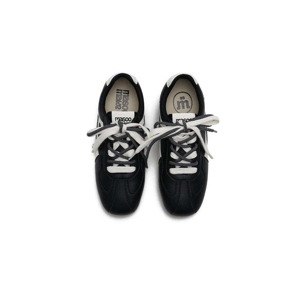 Women's Dual Lace GAT Flat Sneakers – Retro Minimalist Trainer Shoes-2