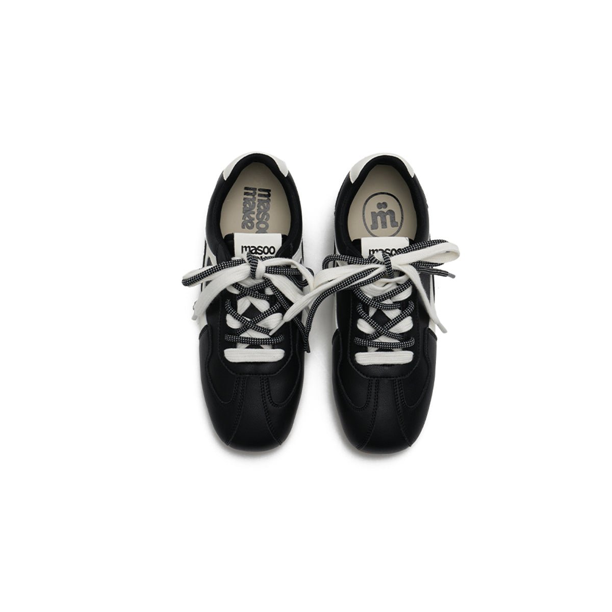 Women's Dual Lace GAT Flat Sneakers – Retro Minimalist Trainer Shoes-2